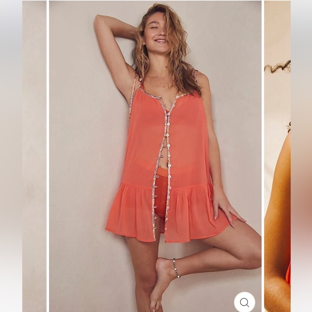 FREE PEOPLE INTIMATELY BALI SWEET NOTHING SLIP MINI DRESS Small